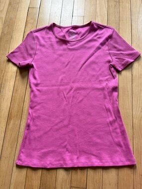 George Bright Pink Short Sleeve Crewneck Tee